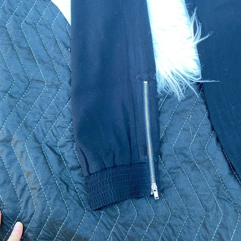 Aritzia Wilfred Ermont Pants Trouser Zipper Black Size Small - Picture 6 of 9